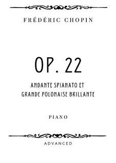 Andante spianato und Grosse brillante Polonäse, Op.22: Für Klavier by Frédéric Chopin