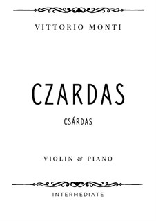 Csardas: Für Violine und Klavier, IVM 1 by Vittorio Monti