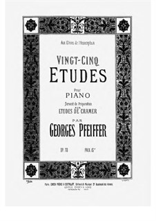 Fünfundzwanzig Etüden, Op.70: Etude No.18 Left Hand Only by Georges Jean Pfeiffer
