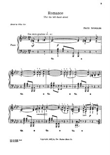 Romance for the Left Hand alone: Romance for the Left Hand alone by Fritz Spindler