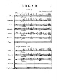 Edgar: Akt II by Giacomo Puccini