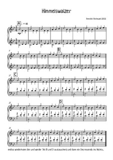 Album für Klavier, Op.23: No.3 Himmelswalzer by Florian Bergmann, Benedikt Bindewald