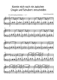 Album für Klavier, Op.23: Nr.11 Konnte mich noch nie zwischen Chopin und Schubert entscheiden by Florian Bergmann, Benedikt Bindewald