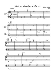 Album für Klavier, Op.23: Nr.13 Weit voneinander entfernt by Florian Bergmann, Benedikt Bindewald
