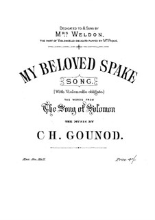 My Beloved Spake: My Beloved Spake by Charles Gounod
