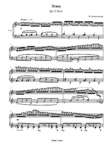 Fünfzehn virtuosen Etüden, Op.72: Etüde Nr.6 by Moritz Moszkowski