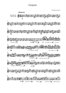 Scherzo for Tenor Saxophone solo: Scherzo for Tenor Saxophone solo by Semyon Suhanov