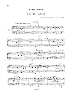 Petite valse für Klavier, vierhändig: Petite valse für Klavier, vierhändig by Raoul Pugno