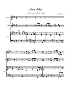 Ensemble version: For flute, oboe and piano by Franz Xaver Gruber