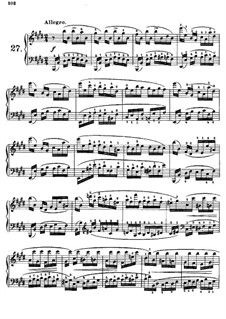 Tausig Ausgabe: Etude No.27 by Muzio Clementi