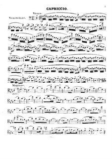 Capriccio, Op.24: Für Cello und Klavier – Cellostimme by Georg Goltermann