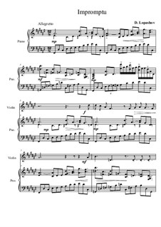 Impromptu für Violine oder Bratsche mit Klavierbegleitung: Impromptu für Violine oder Bratsche mit Klavierbegleitung by Jimmy Lopes
