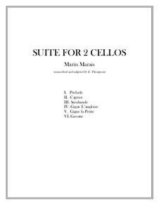 Suite für 2 Celli: Suite für 2 Celli by Marin Marais