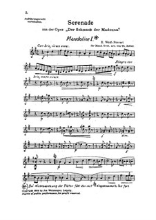 Serenade aus der Oper 'Der Schmuck der Madonna': Serenade aus der Oper 'Der Schmuck der Madonna' by Ermanno Wolf-Ferrari