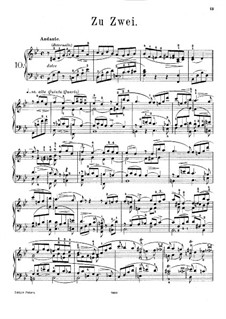 Frühlingsboten, Op.55: Nr.10 Zu Zwei by Joachim Raff