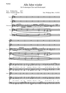 Alle Jahre wieder: For choir by Friedrich Silcher