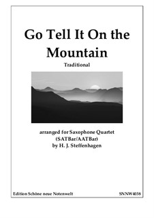 Go, Tell it on the Mountain: Für Saxophone Quartet (AATBari) by folklore