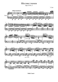 Lyrische Stücke, Op.54: No.3 March of the Dwarfs by Edvard Grieg