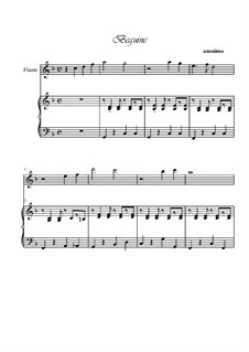 Beguine: Für Flöte und Piano by folklore