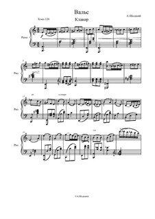 Вальс, Ор.36: Для фортепиано by Andrei Shadsky