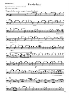 Nr.5 Pas de deux: For two cellos and piano – cello I part by Pjotr Tschaikowski