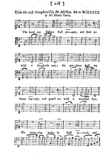 The Lord My Pasture: The Lord My Pasture by Henry Carey