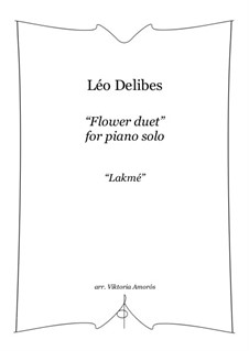 Blumenduett: Für Klavier by Léo Delibes