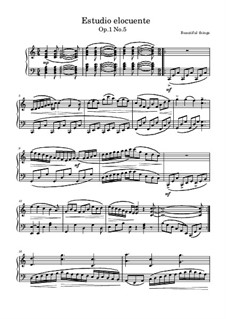 Estudio elocuente, Op.1 No.5: Estudio elocuente by Beautiful things Martínez