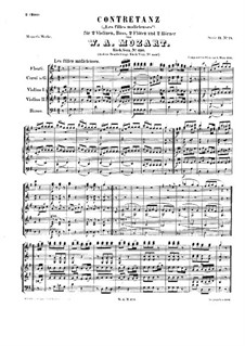 Kontratanz für Orchester in G-Dur 'Les filles malicieuses', K.610: Kontratanz für Orchester in G-Dur 'Les filles malicieuses' by Wolfgang Amadeus Mozart