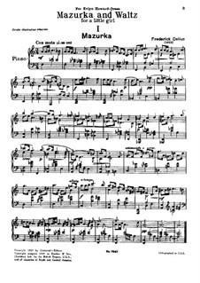 Five Piano Pieces: Vollsammlung by Frederick Delius