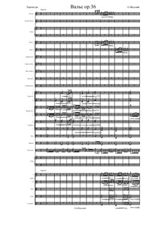 Вальс, Ор.36: Для симфонического оркестра by Andrei Shadsky
