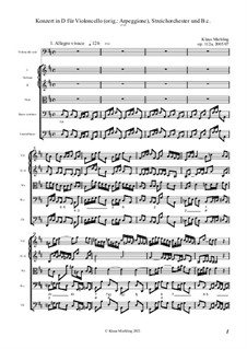 Konzert in D für Arpeggione oder Violoncello, Streichorchester und B.c., Op.112(a): Konzert in D für Arpeggione oder Violoncello, Streichorchester und B.c. by Klaus Miehling