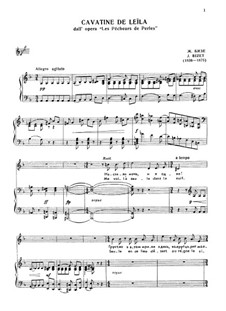 Me voilà seule dans la nuit: Für Stimme und Klavier by Georges Bizet