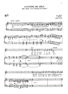 Me voilà seule dans la nuit: Für Stimme und Klavier by Georges Bizet