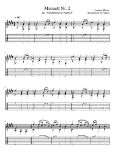 Menuett Nr.2: Menuett Nr.2 by Leopold Mozart