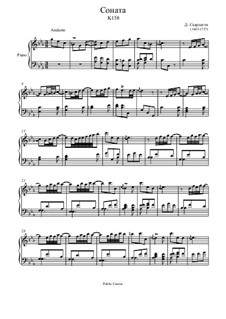 Sonate Nr.4 in c-Moll, K.158 L.4 P.123: Für Klavier by Domenico Scarlatti