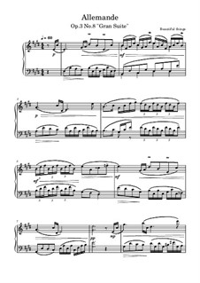 Allemande, Op.3 No.8: Allemande by Beautiful things Martínez