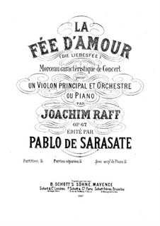 Die liebesfee für Violine und Klavier, Op.67: Solostimme by Joachim Raff