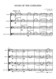 Hymn of the Cherubim, Op.41 No.6: Hymn of the Cherubim by Pjotr Tschaikowski