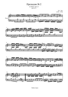 Präludium und Fuge Nr.2 in cMoll, BWV 871 (Das Wohltemperierte Klavier