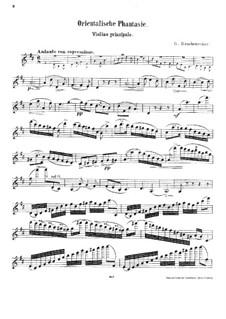 Orientalische Fantasie für Violine Solo und Streichquintett (oder Klavier): Violine Solo Stimme by Georg Wilhelm Rauchenecker