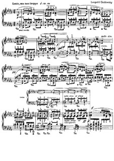 Studien über die Etüden von Chopin, Op.10: Etude No.3 in D Flat Major by Leopold Godowsky
