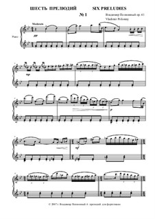 6 прелюдий для фортепиано: No.1 by Vladimir Polionny