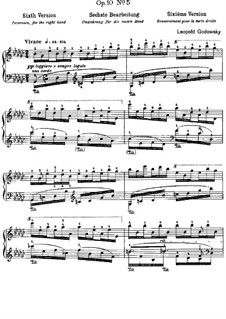 Studien über die Etüden von Chopin, Op.10: Etude No.5 in G Flat Major (Sixth Version) by Leopold Godowsky