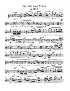 Capricho para violín, Op.4 No.9: Capricho para violín by Beautiful things Martínez