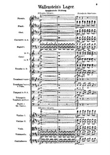 Wallensteins Lager, B.111 T.79 Op.14: Vollpartitur by Bedřich Smetana