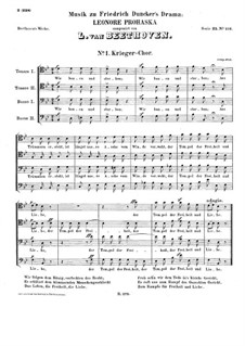 Incidental Music to Leonore Prohaska, WoO 96: Choir for Voices and Orchestra by Ludwig van Beethoven