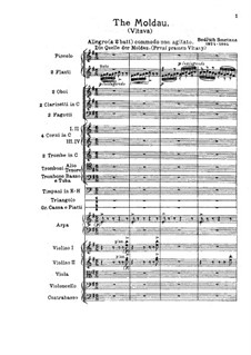 Vltava (Die Moldau), T.111: Vollpartitur by Bedřich Smetana