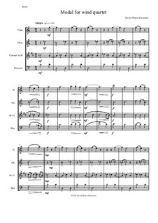 Modal: For wind quartet by David W Solomons