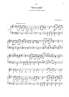 Alcido: Dove ando. Aria di Alcide by Dmitri Bortnjanski